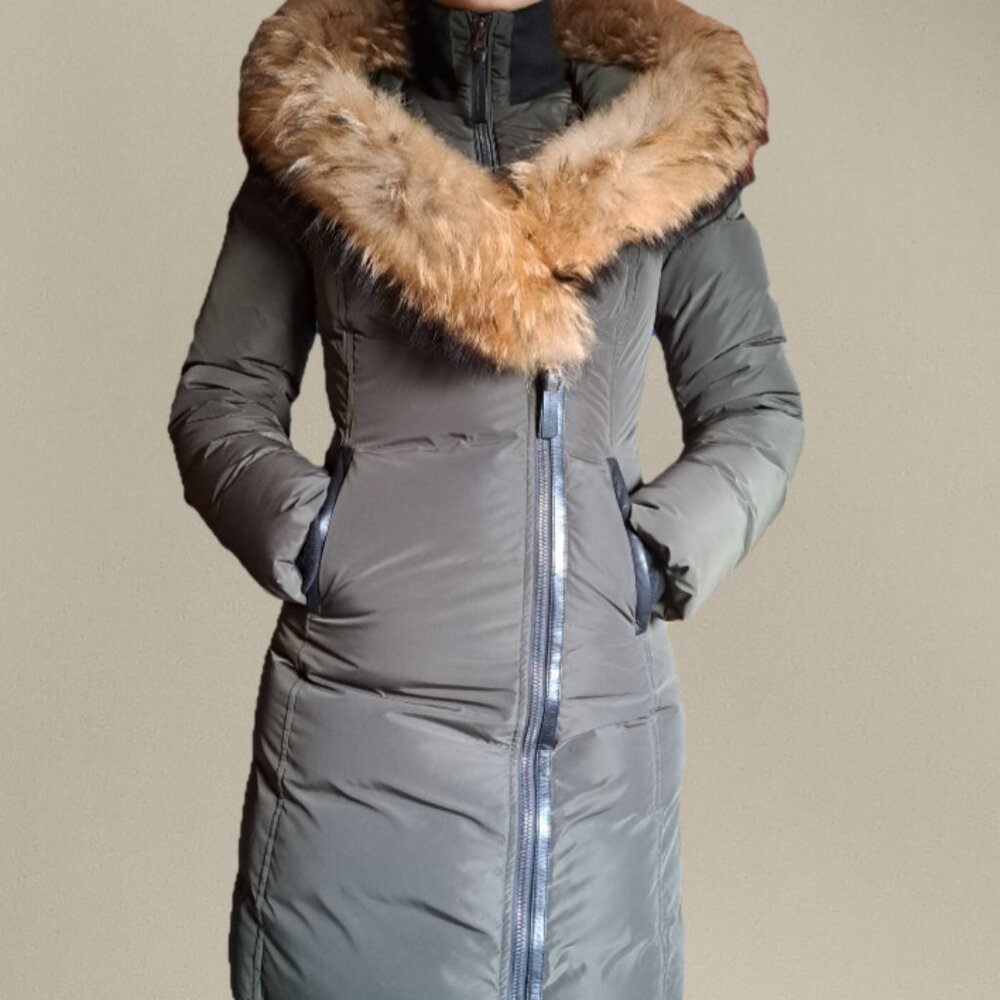 Mackage Montreal Army-Green Parka Jacket; XS